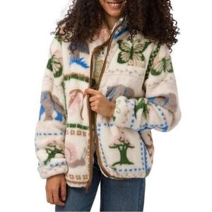Parks Project Fleece "We Are Nature Trail" Sherpa Jacket Size Medium